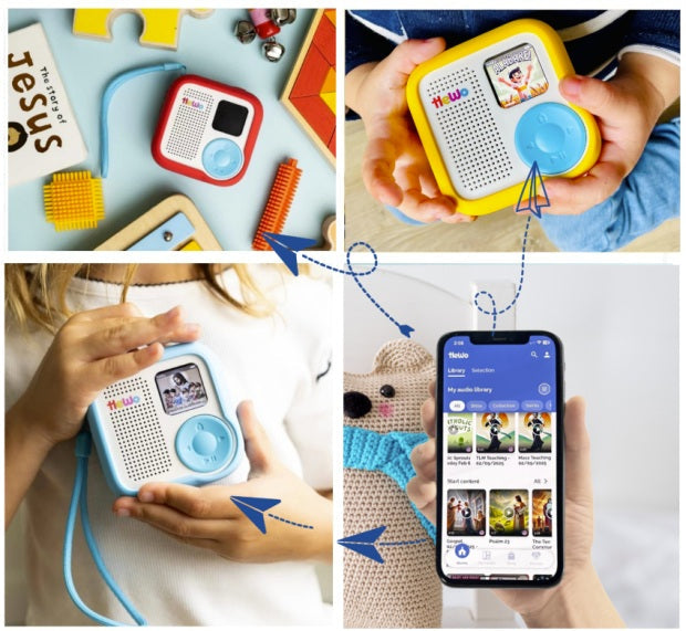 Aleteia: Your child will love this screen-free Catholic audio player (HeWo)